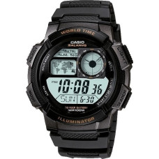 CASIO Collection Digital Black Rubber Strap AE-1000W-1AVEF